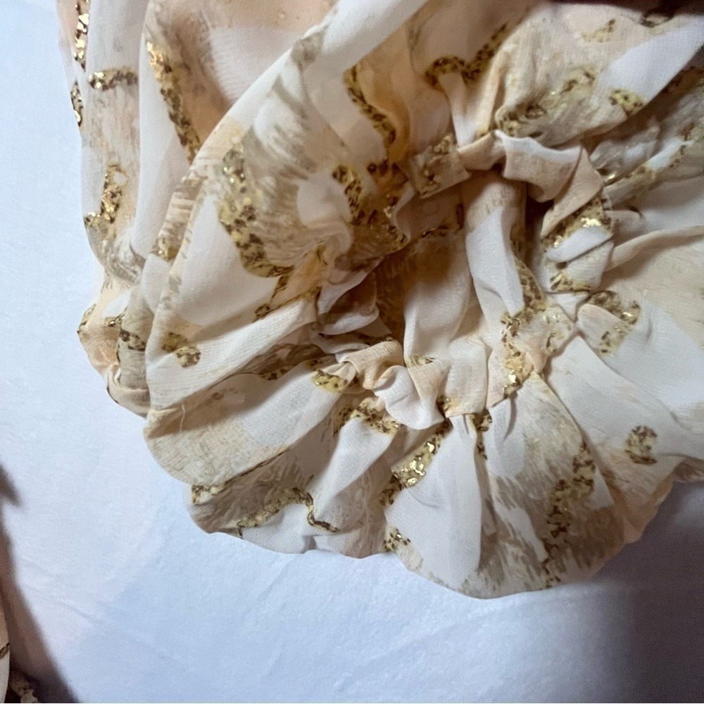 Buddy Love Cream and Gold Mini Dress Country Western style in Rodeo stretchy MD. - Picture 11 of 16
